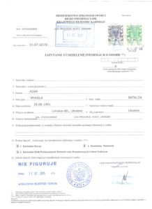 Police clearance certificate Poland
